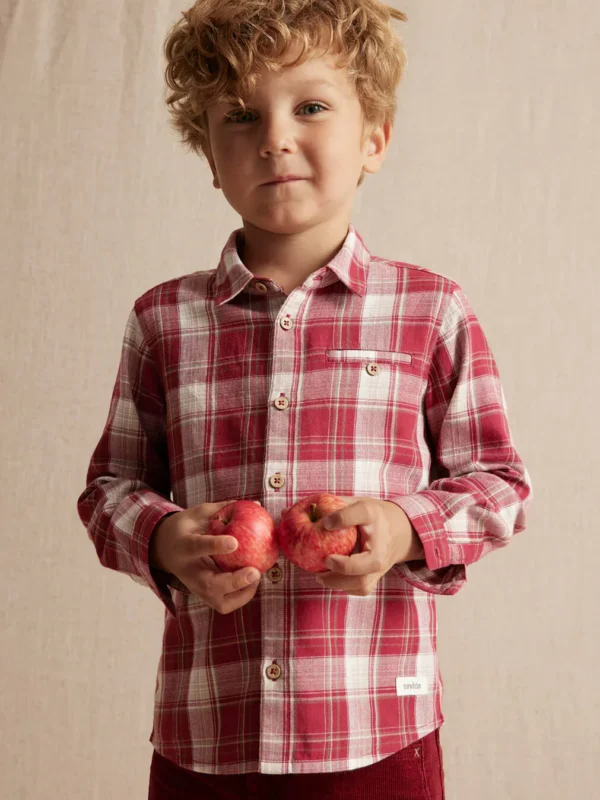 Kids’ Red/White Checked Shirt