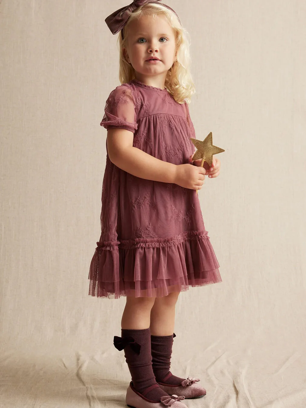 Kids’ Red Embroidered Dress