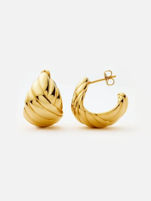 Hera Dome Hoop Earrings